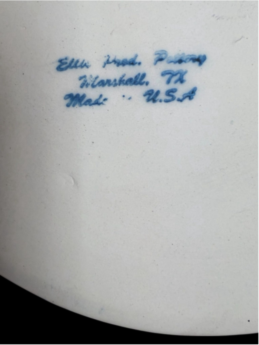Ellis Pottery Hand Painted Ivy Serving Bowl Texas Studio Pottery Holly & Berries - Picture 4 of 8